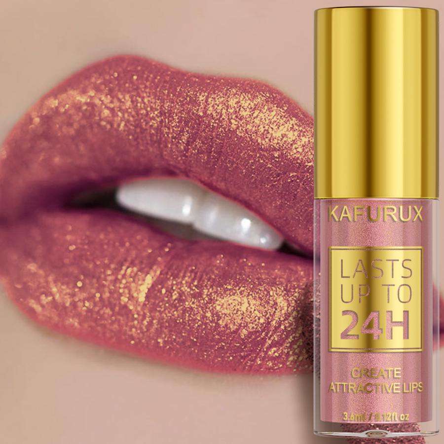 Beauty Makeup Korean - 1PC Glitter Metallic 14 Colors Lip