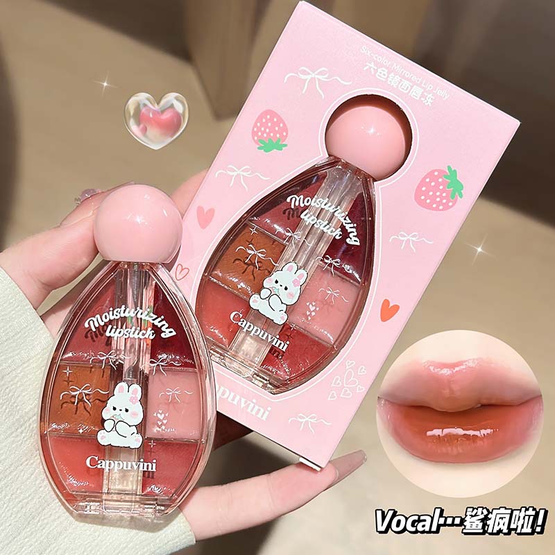 Beauty Makeup Korean - Korean Fashion Six-color Mirror Lip Freeze