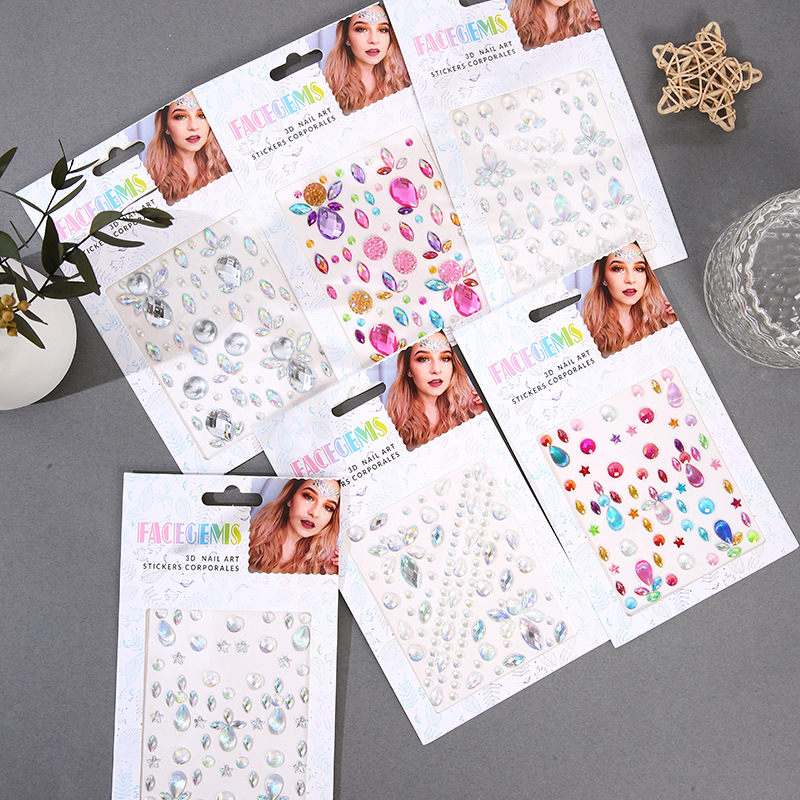 Beauty Gems Makeup - Self-adhesive Makeup Diamond Eyes Face Festival