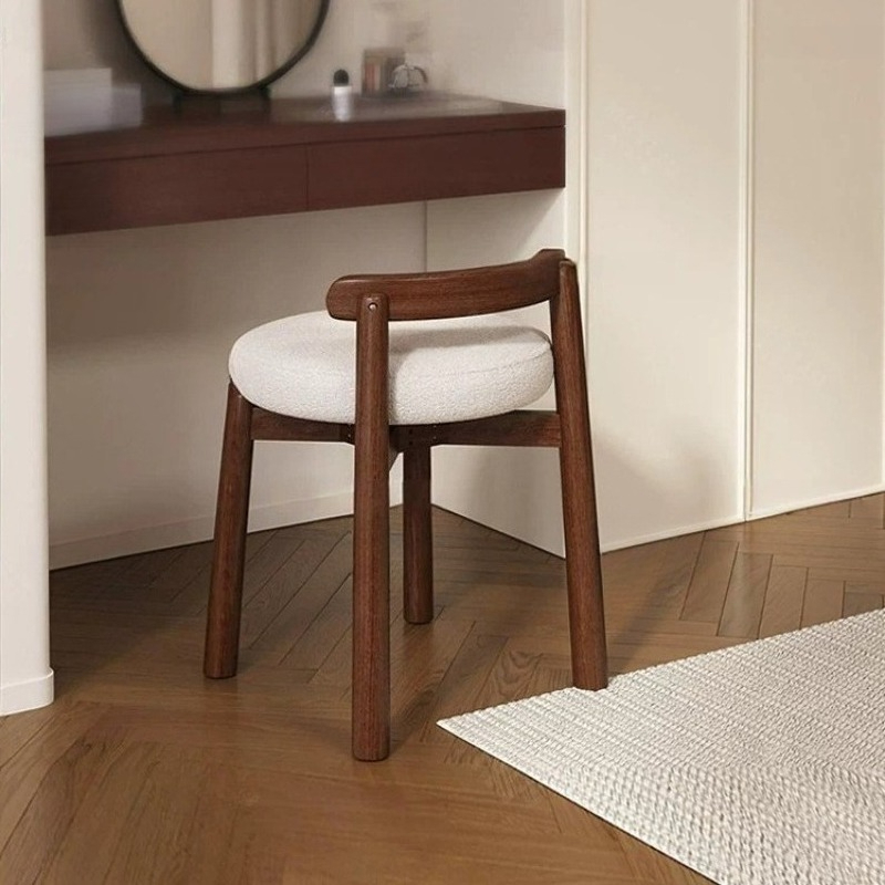 Beauty Makeup For Kids - White Tall Vanity Stool Modern Kids