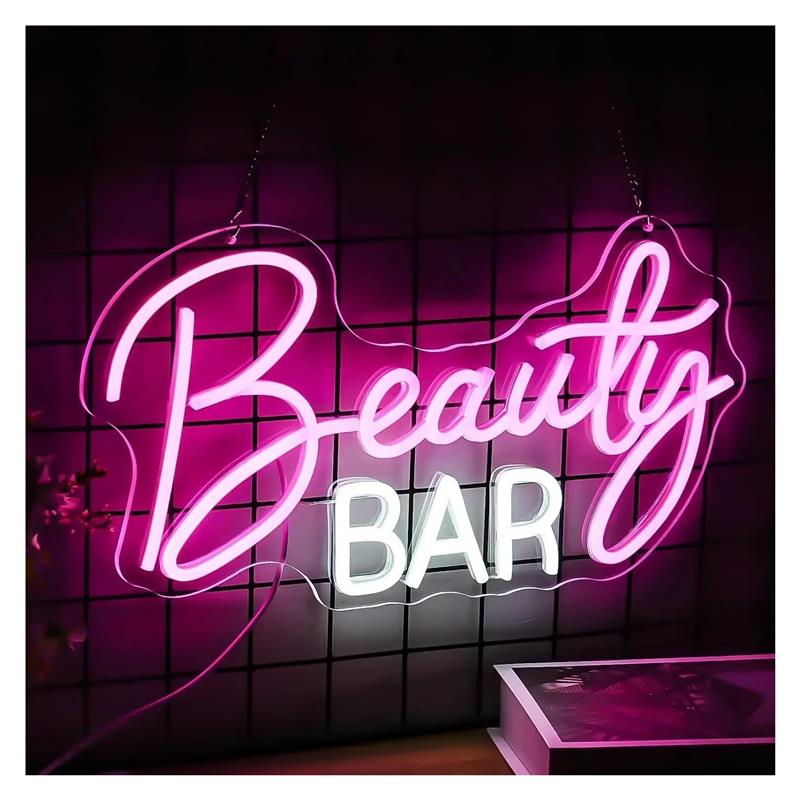 Beauty Bar Neon Sign Dimmable  - Beauty Makeup Bar review and price