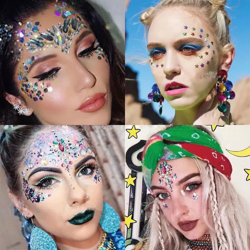 Crystal Face Jewels Tattoo Sti - Beauty Gems Makeup review and price