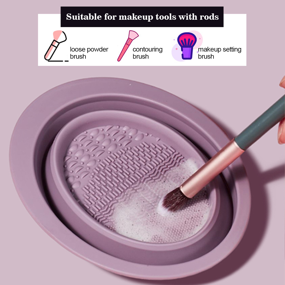 Silicone Makeup Brush Cleaning - Beauty Makeup Korean review and price