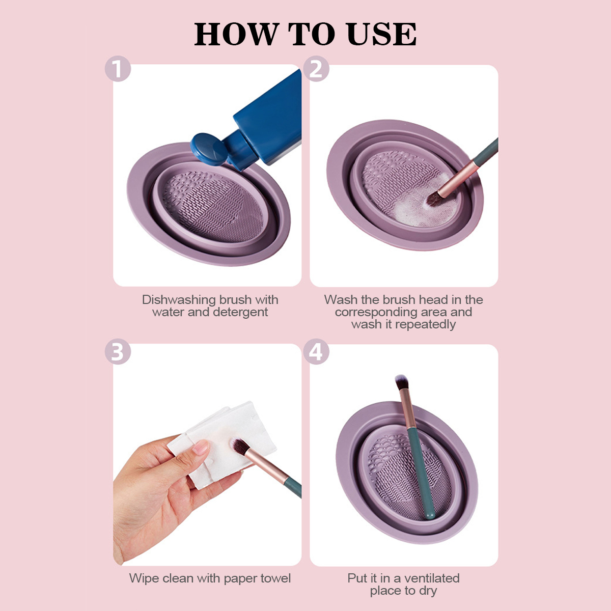 Silicone Makeup Brush Cleaning - Beauty Makeup Korean review and price