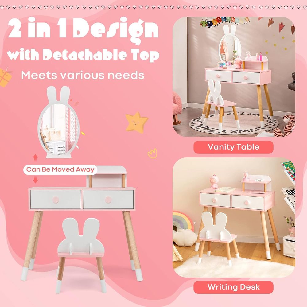 EY Kids Vanity, Rabbit Themed  - Beauty Makeup For Kids review and price