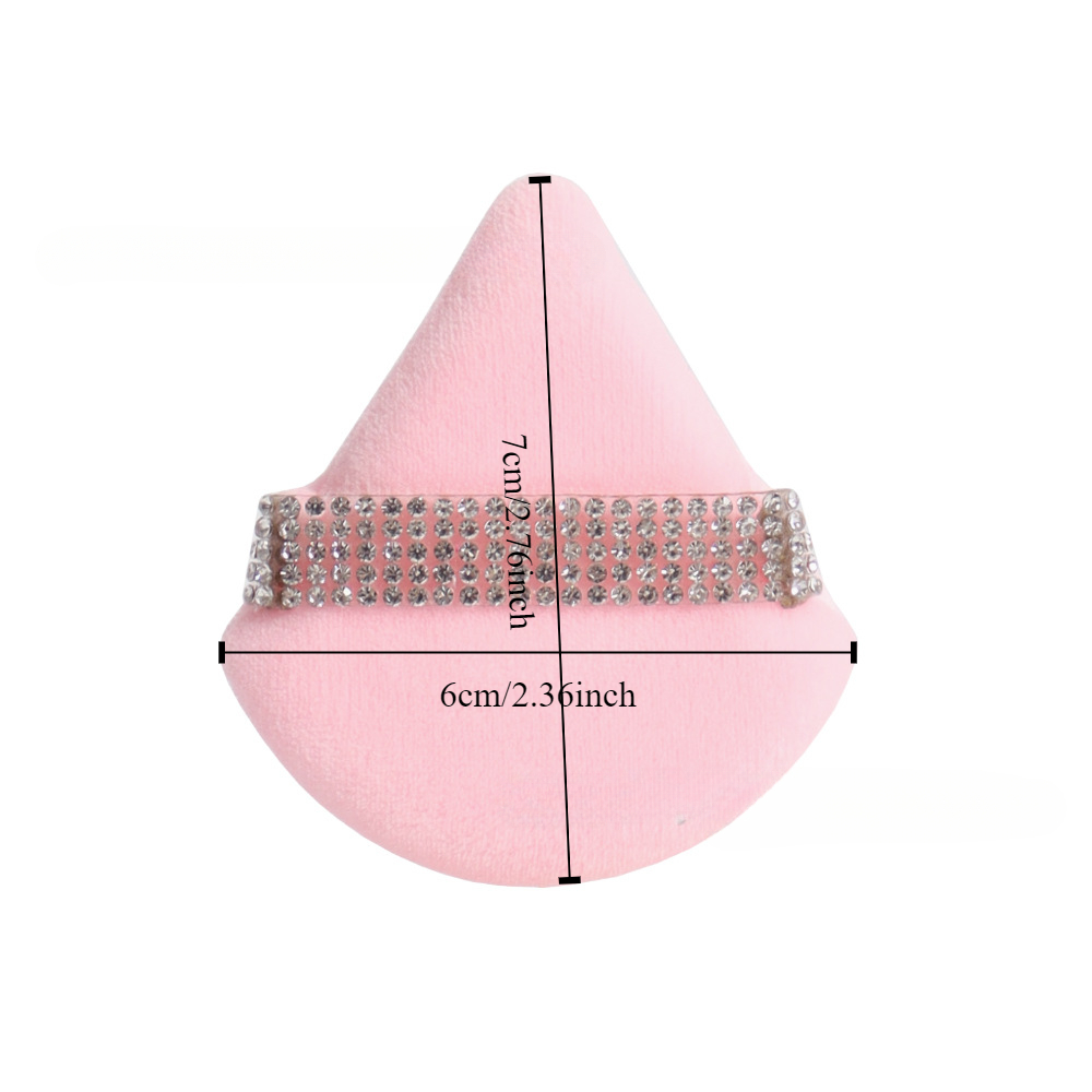 3Pcs Pink Triangle Powder Puff - Beauty Gems Makeup review and price