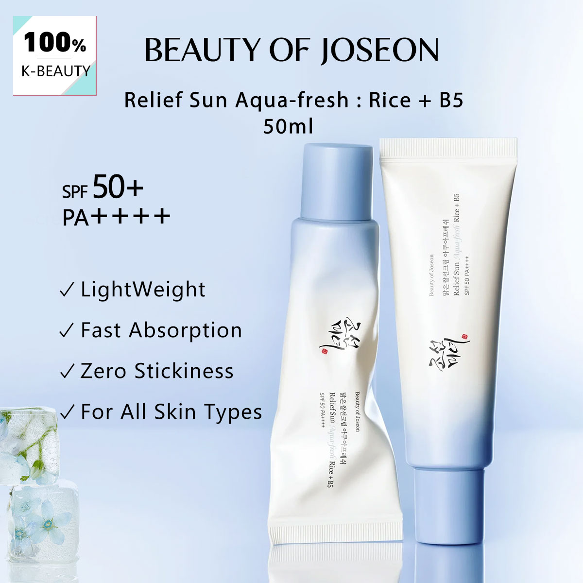 Beauty of Joseon Relief Sun Aq - Beauty Makeup Korean review and price