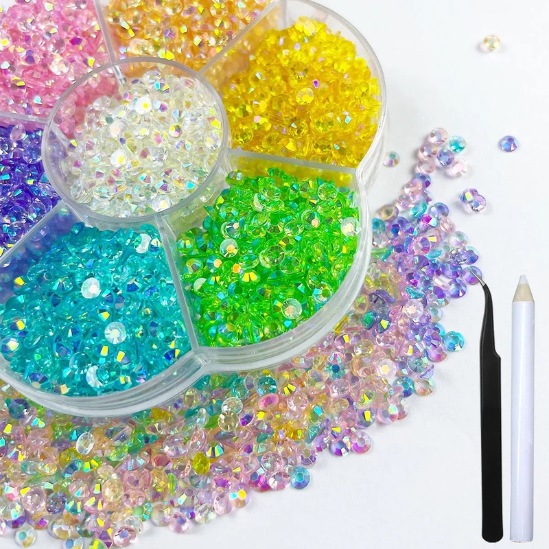 3920PCS AB Resin Flat Back Rhi - Beauty Gems Makeup review and price