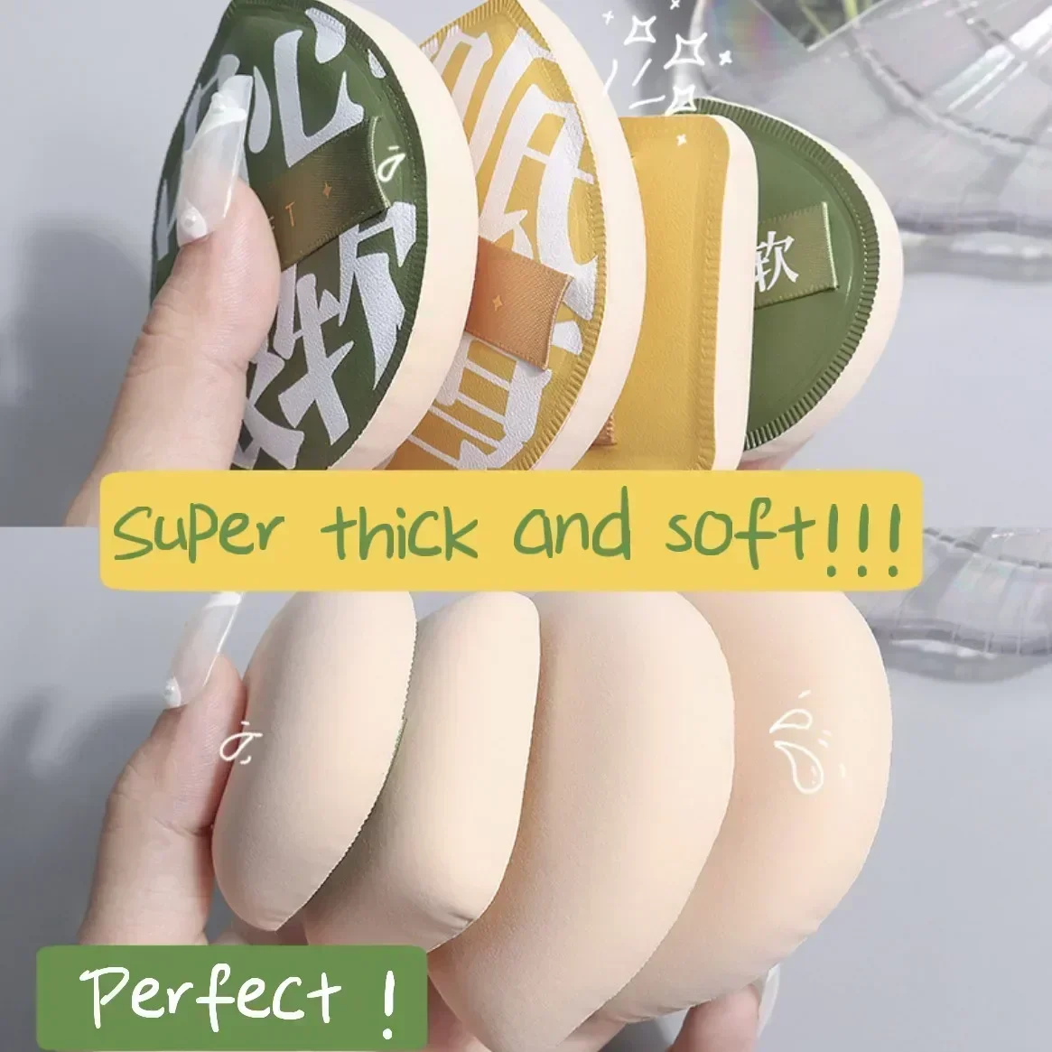 1PCS Makeup Sponge Cosmetic Pu - Beauty Makeup Korean review and price