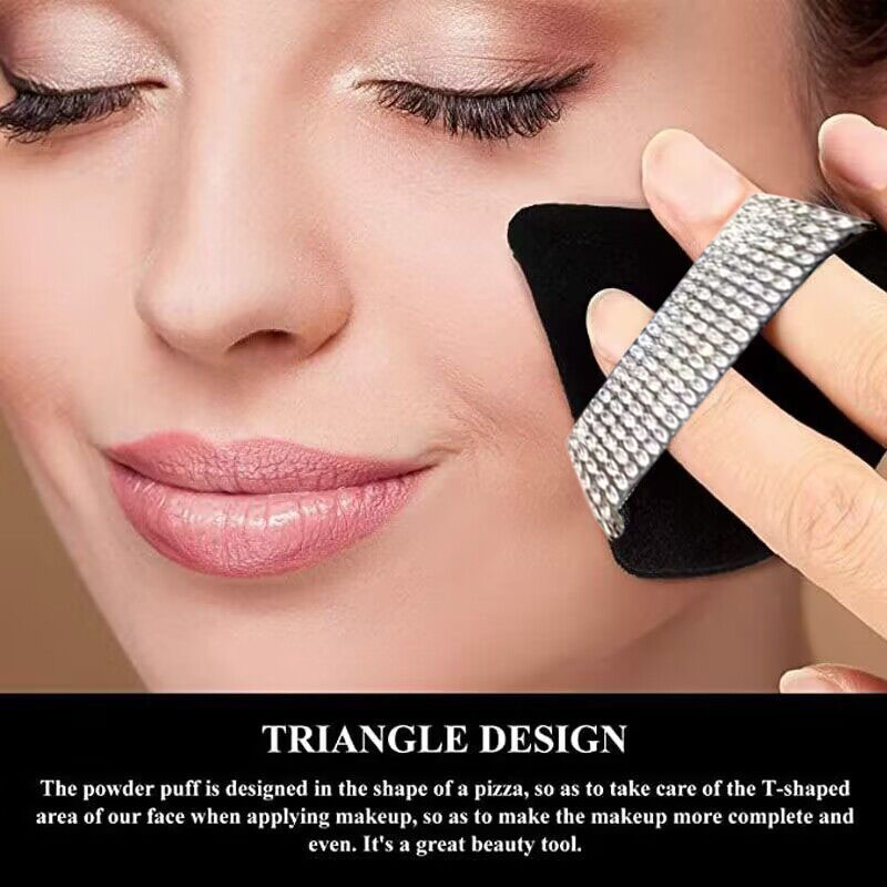 3Pcs Diamond Triangle Powder P - Beauty Gems Makeup review and price