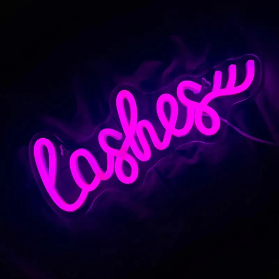 Neon Sign Eyelashes Light Pink - Beauty Makeup Bar review and price