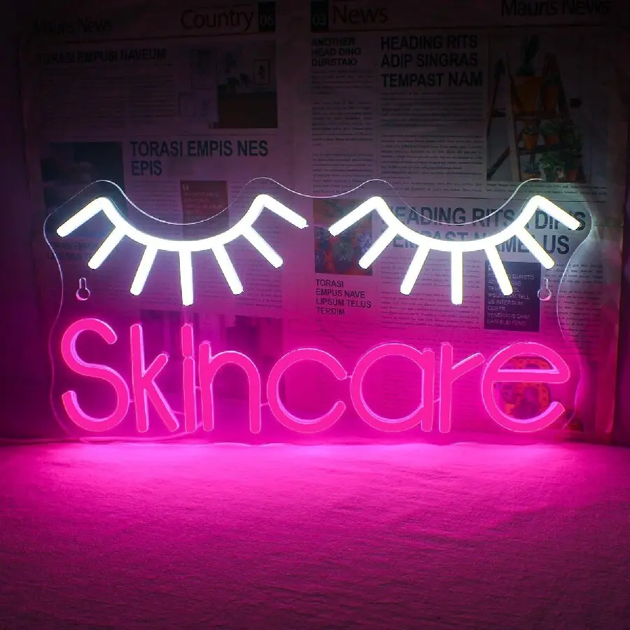 Neon Sign Eyelashes Light Pink - Beauty Makeup Bar review and price