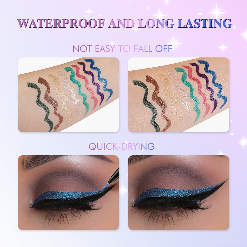 IMAGIC 8 Color Glitter Eyeline - Beauty Makeup Images review and price