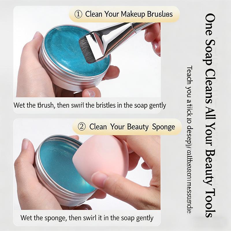 Powder Puff Makeup Brush Soap  - Beauty Makeup Bar review and price