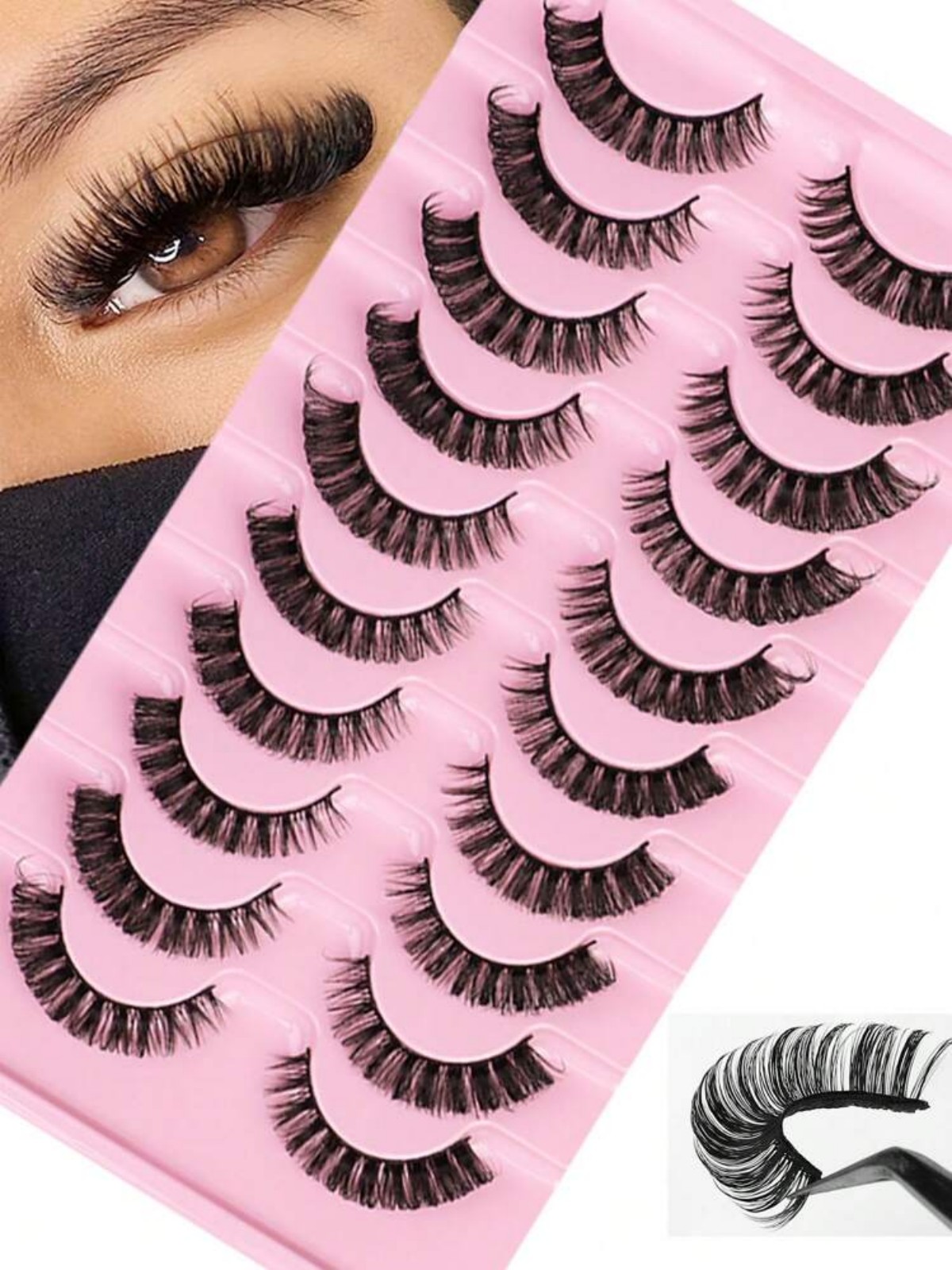 Russian Striped False Eyelashe - Beauty Makeup Bar review and price