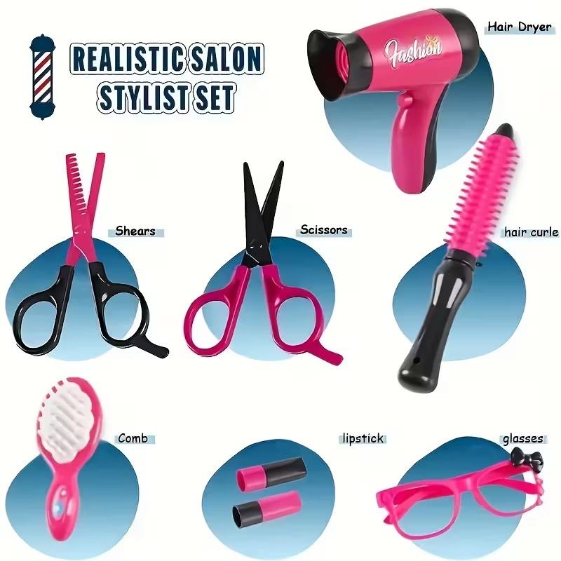17Pcs Girls Beauty Salon Set M - Beauty Makeup For Kids review and price