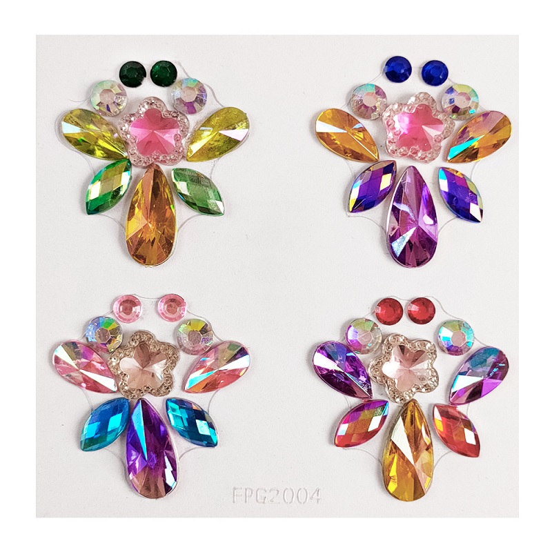 New 3D Rhinestones for Face Fe - Beauty Gems Makeup review and price