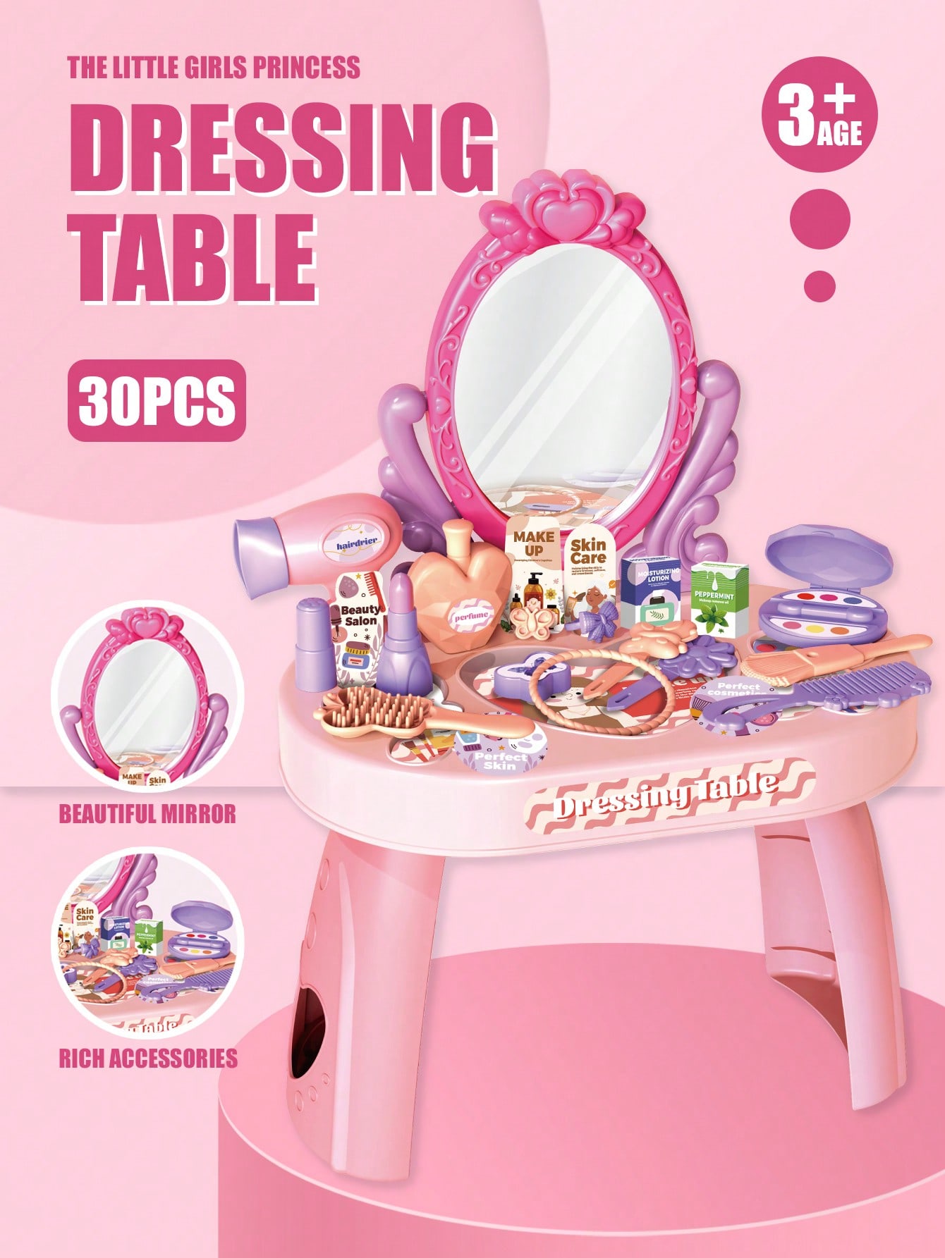 Kids Princess Vanity Dressing  - Beauty Makeup For Kids review and price