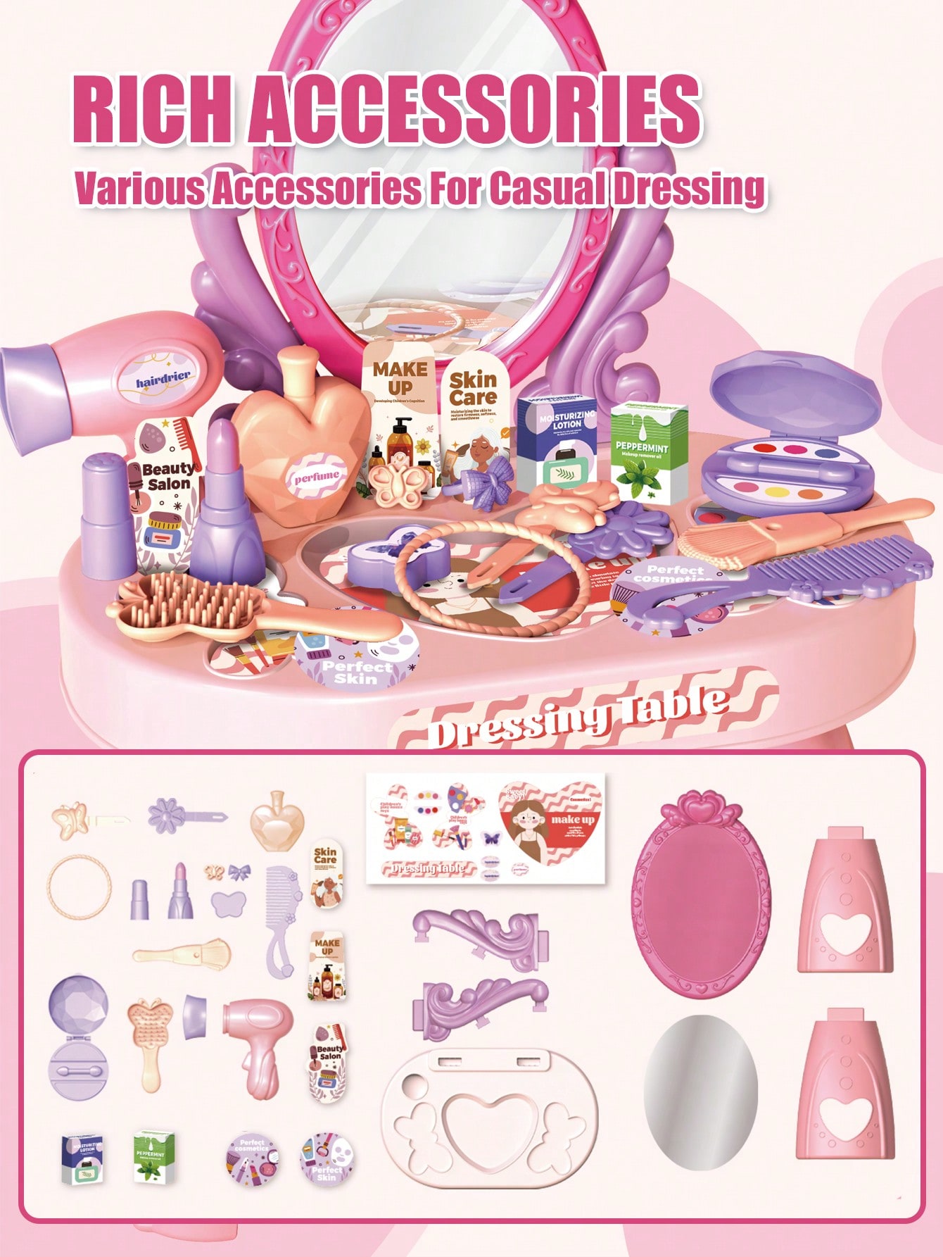 Kids Princess Vanity Dressing  - Beauty Makeup For Kids review and price