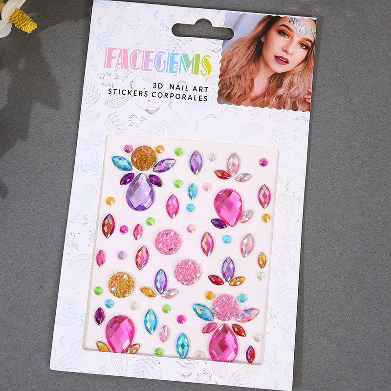 Self-adhesive Makeup Diamond E - Beauty Gems Makeup review and price