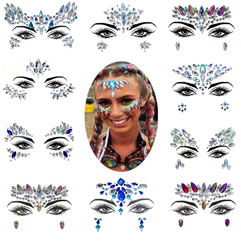 3D Rhinestone Bright Face Stic - Beauty Gems Makeup review and price