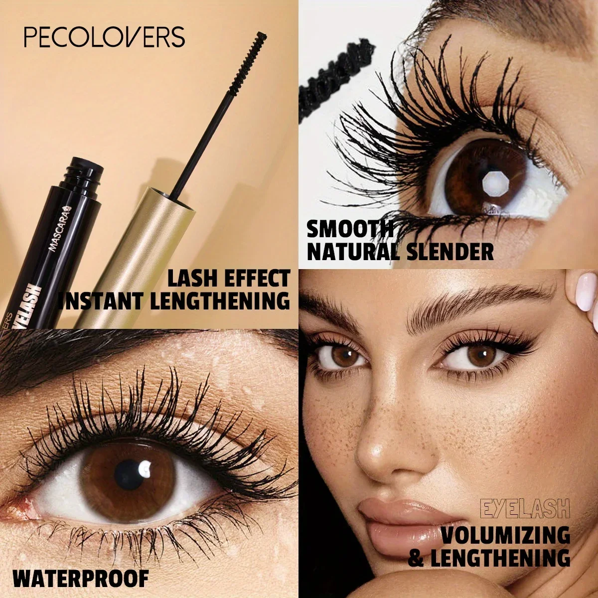 2PCS Fast Drying 3D Black Masc - Beauty Makeup Korean review and price