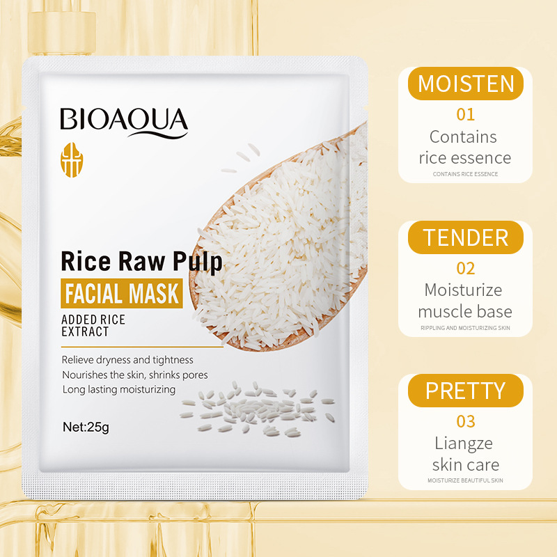 1/5/10/20pcs Rice Raw Pulp Fac - Beauty Makeup Korean review and price