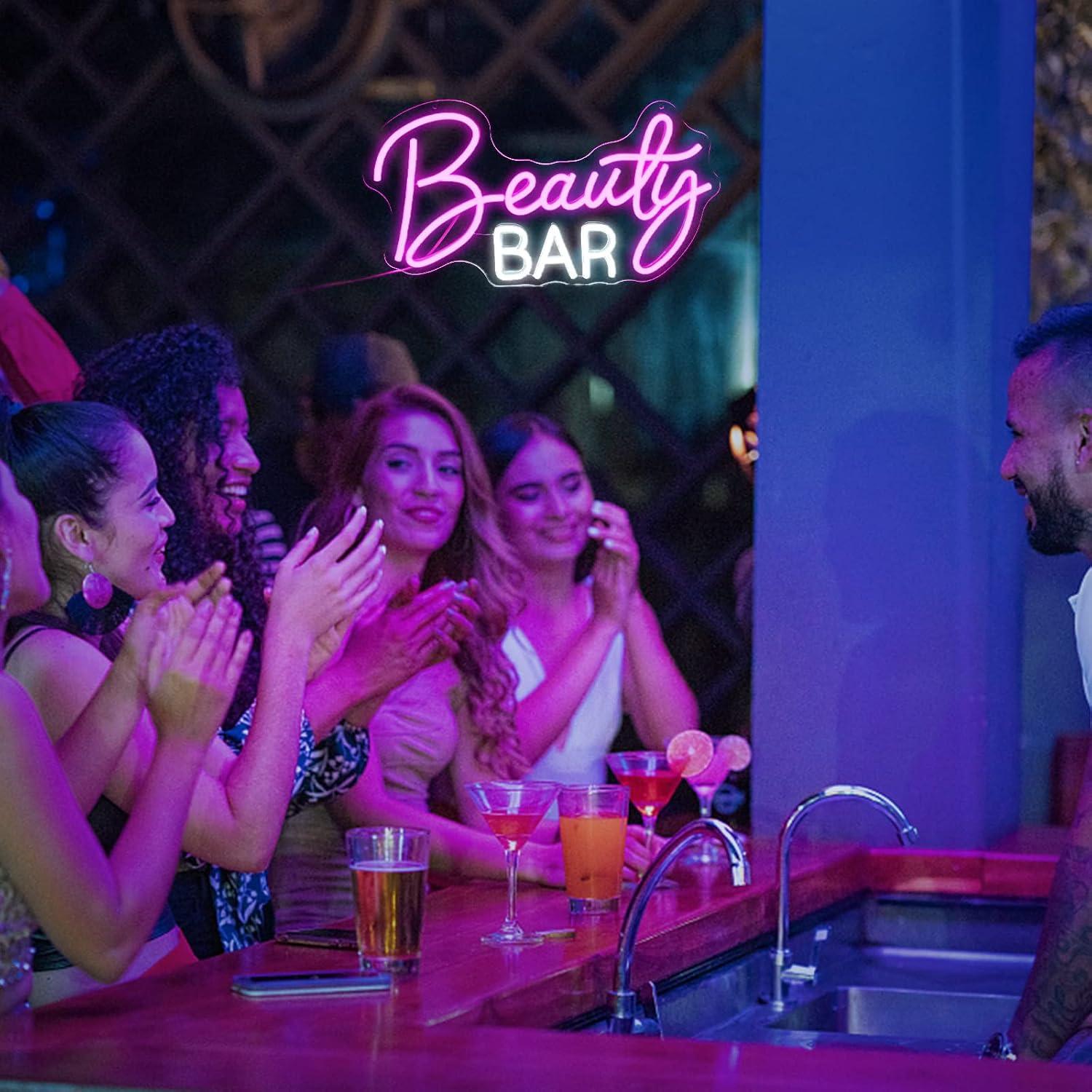 Beauty Bar Neon Sign Dimmable  - Beauty Makeup Bar review and price